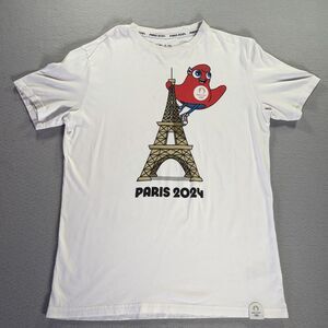 Official Paris 2024 Olympics T-shirt  Phryge Mascot Size Medium RARE